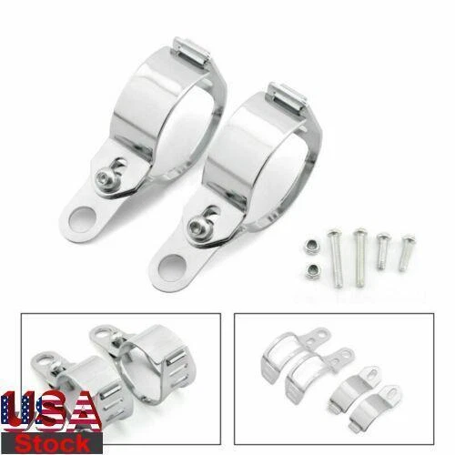 Turn Signal Light Bracket Indicator for 41-51mm Front Fork Motor Holder CHR #3, Foto 1 de 4