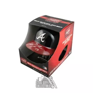 Ronald Acuna Jr Autographed Braves Replica F/S Batting Helmet - JSA (Silver Ink) - Picture 1 of 1