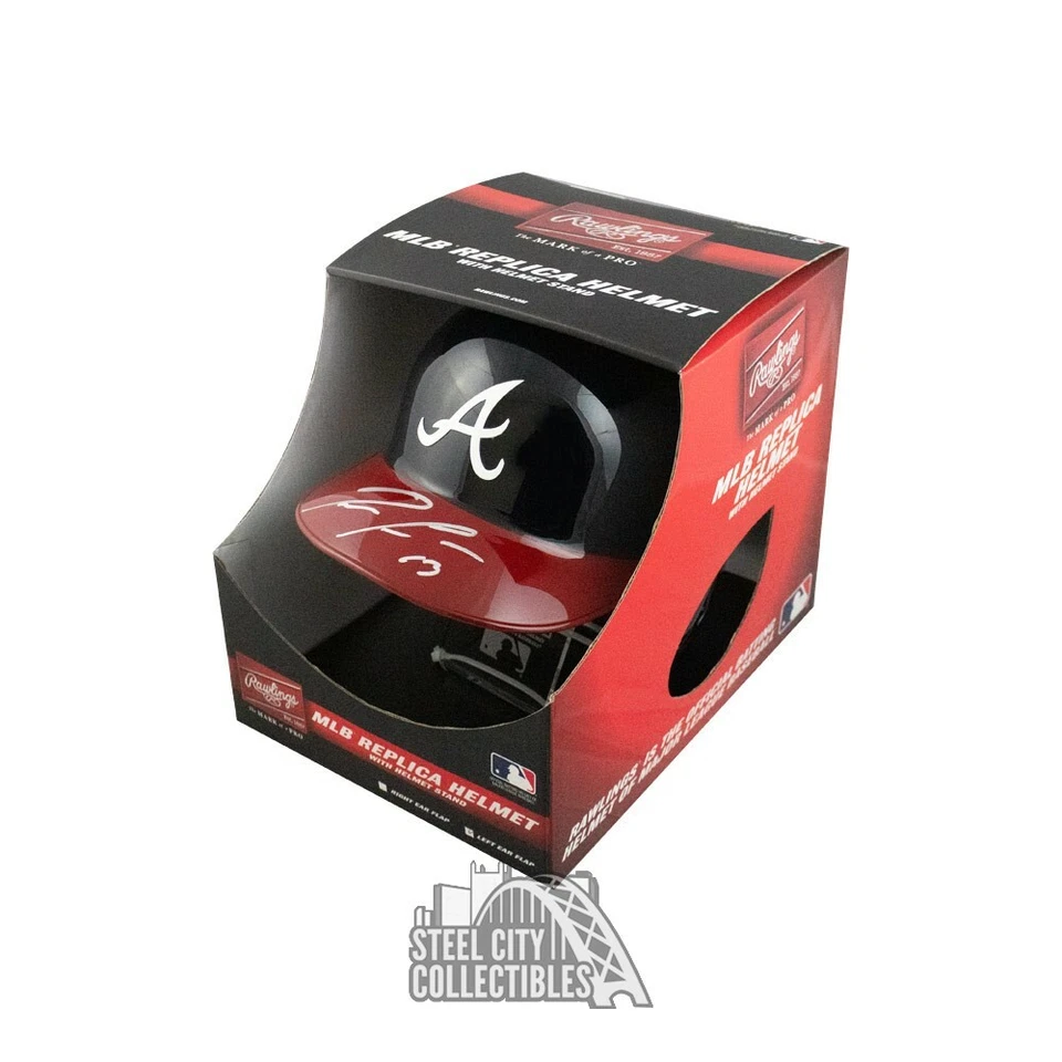 Ronald Acuna Jr Autographed Braves Replica F/S Batting Helmet - JSA (Silver Ink) - Image 1 of 1