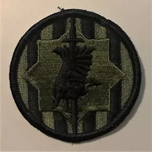 Distintivo US Army 89th MP Brigade - Patch OD SOTTOMESSO POLIZIA MILITARE Fort Hood Texas - Foto 1 di 2