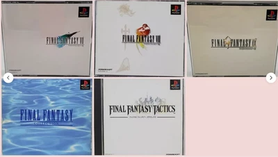 Final Fantasy Collection 7 8 9 Tactics Set PlayStation1 PS1 Square - Image 1 of 4