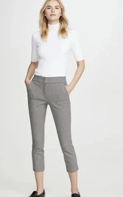 Pantalones de vestir ALC James pata de gallo tejido elástico al tobillo ajustados clásicos oficina Foto 1 de 4