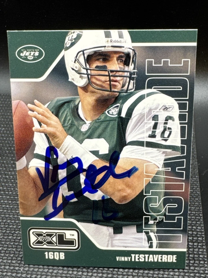 2002 Upper Deck XL Vinny Testaverde Signed Auto #326 New York Jets - Image 1 of 2
