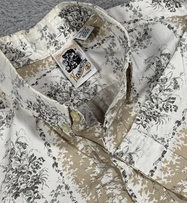 Kennington California Mens Short sleeve shirt floral all over print white Medium - Image 1 of 4