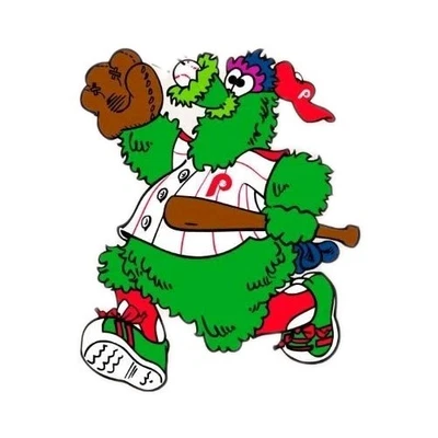 Philadelphia Phillies Sticker Phanatic MLB Baseball  Die Cut Laminated - Image 1 of 2