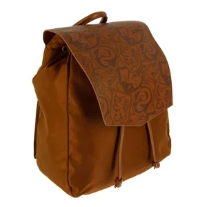 MVL Harry Potter Brown Hogwarts Fashion Backpack School Work Bag | Padded Straps - Picture 1 of 10