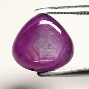 💎 3.96ct Pear Cabochon Natural Purplish Red Ruby - Unheated, Madagascar Gem - Picture 1 of 4