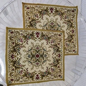 2 alte antike Tischsets Handarbeit Kreuzstich Nadelspitze - Bild 1 von 14