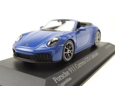 Porsche 911 (992.2) Carrera GTS Cabrio 2024 Blu Modellino 1:43 Minichamps - Immagine 1 di 4