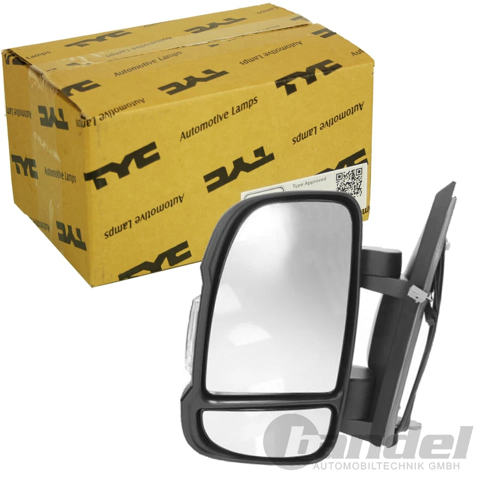 TYC specchietto laterale SX adatto a CITROËN JUMPER FIAT DUCATO PEUGEOT BOXER - Immagine 1 di 3