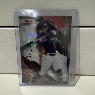 2024 Topps Finest - Uncommon Jose Altuve #121 Checkerboard Refractor - Image 1 of 2