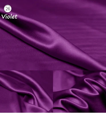 42'' Wide By Yard Stretch Silk Satin Fabric Charmeuse Soft Sleep Gown Material - Image 1 of 4