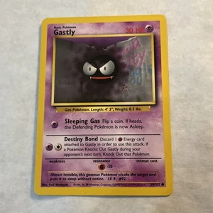 Gastly, Shadow , Base Set, 50/102, NM Pokémon, WOTC 1999 - Picture 1 of 10