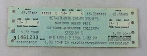1986 04/02 WCT Tennis-Atlanta Nabisco Grand Prix Full Ticket & Membership Pass - Picture 1 of 2