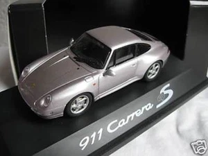 RARE SCHUCO PORSCHE 911 993 C4S IAA 1995 PROMO LILAC METALLIC 1:43 MINT IN BOX - Picture 1 of 4