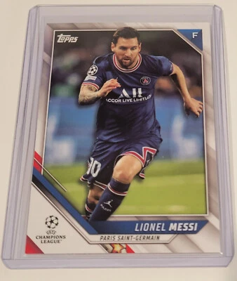 Lionel Messi 2021-22 Topps UEFA Champions League Base Set Card #10 PSG - Image 1 of 2