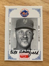 BILL WAKEFIELD SIGNED RARE 1991 NEW YORK NY METS WIZ SGA BASEBALL CARD AUTOGRAPH