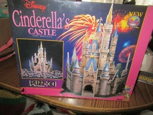 Puzz 3d Disney Cinderella's Castle Puzzle FACTORY SEALED 530+ pieces NEW - Picture 1 of 2
