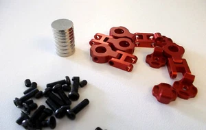 RC Car Unsichtbare Karosserie Post Stütze, Magnetic Body Shell Post Column 1:10 - Foto 1 di 3