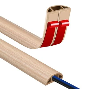 6Ft Floor Cord Cover Self Adhesive Cord Hider Cable Management for Floors - Picture 1 of 7