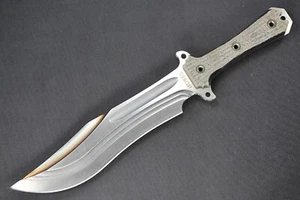 Busse Combat Trough Raider .32”  Competition Finish INFI, Black Canvas Micarta - Picture 1 of 13