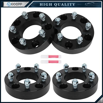 4Pcs 1.5" 5x5.5 to 5x5 Wheel Adapters 1/2"-20 For Dodge 5x139.7 Convert to 5x127 - Image 1 of 4
