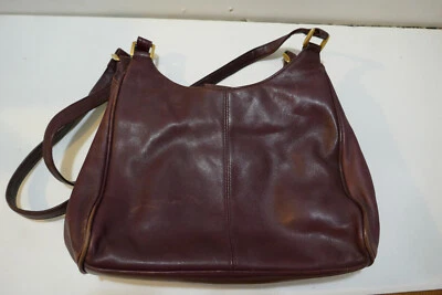 Vintage Etienne Aigner Burgandy  Leather     Shoulder Handbag Purse - Image 1 of 4