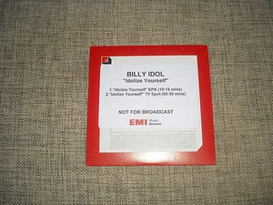 BILLY IDOL - IDOLIZE YOURSELF - 2 TRACK DJ GREEK PROMO ADVANCE EPK DVD  UNIQUE - Zdjęcie 1 z 1