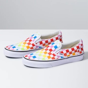 vans asher pink checkerboard