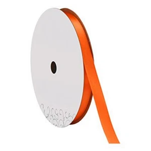 5/8" Wide Orange Double Faced Satin Ribbon - 100 Yards (1228) - Picture 1 of 1