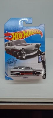 Hot Wheels Rod Squad 7/10 8 Crate Metalflake Silver Long Card 74/250 2018 GHD29 - Image 1 of 4