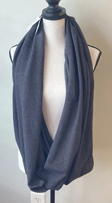 Bufanda a Presión Personalizable Lululemon Negra Jaspeada Rulu W9EDAS Nueva con Etiquetas O/S Foto 1 de 4