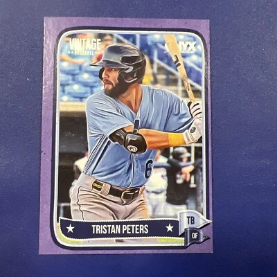 2024 onyx vintage baseball tristan peters purple 2 /10 - Image 1 of 3