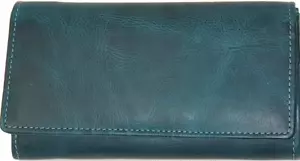 Naturleder Damenbörse Geldbeutel RFID / NFC Portmonai Damenbrieftasche Robust - Bild 1 von 4
