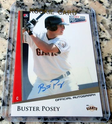 Tarjeta de novato Buster Posey 2009 Tristar autógrafo oficial automática RC MVP Giants🔥🔥$ Foto 1 de 4