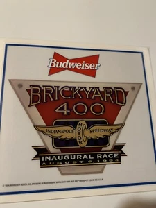 Inaugural 1994 Budweiser Brickyard 400 Event Collector Static Cling Decal - Picture 1 of 1