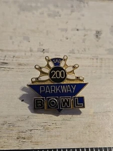 Vintage Parkway Bowl 200 Score Enamel Lapel Pin El Cajon California Bowling O4 - Picture 1 of 2