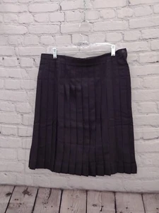 Lands End Girls Black Uniform Skirt Size 16 - Picture 1 of 3
