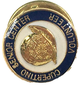CUPERTINO CALIFORNIA SENIOR CENTER FREIWILLIGE ANSTECKNADEL VINTAGE ÖFFENTLICHER DIENST - Bild 1 von 4