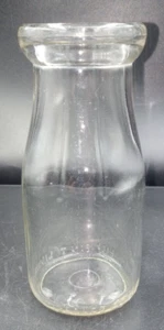 Vtg half pint milk bottle (Half Pint Liquid 52 L G) on base edge 43 sealed 5 1/2 - Picture 1 of 9