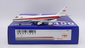 TWA B747-100 Reg: N93102 Scale 1:400 Aeroclassics Diecast Model BBX41667 (E) - Bild 1 von 12