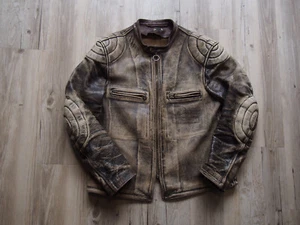 LEVIS VINTAGE CLOTHING LVC BONNEVILLE LEATHER JACKET GR. CA. US/ L MAßE BEACHTEN - Bild 1 von 13
