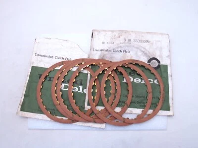 Placas de embrague de transmisión Powerglide Chevy Corvette Impala 1962-73 3832386 NOS Foto 1 de 4