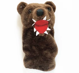Grizzley Bear Golf Club Head Cover Novelty Wildlife Golfer's Gift - Picture 1 of 7