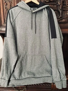 Russell Premium Fleece XL Long Sleeve Pullover Hooded Sweatshirt Gray EUC - Picture 1 of 7