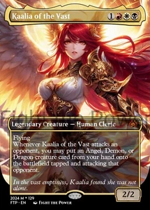 DIY Kaalia Of The Vast Foil Borderless Playtest Card Mtg - Picture 1 of 3