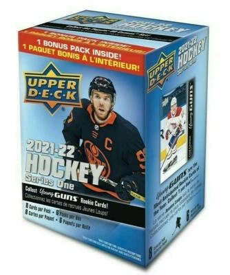 2021-22 Upper Deck Series 1 Hockey 7 Pack Blaster Box FACTORY SEALED