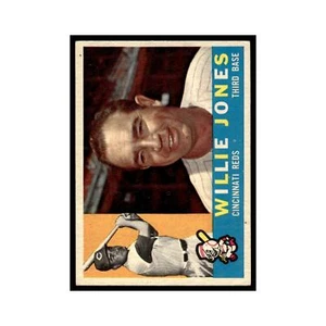 1960 Topps Baseball Card Willie Jones Reds #289 - Picture 1 of 3