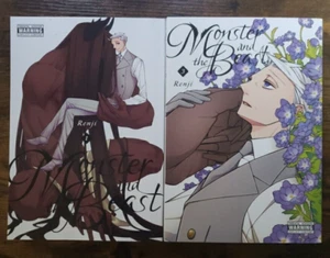 Yen Press Monster & The Beast BL Boy's Love Yaoi Manga Volumes 1 & 3 by Renji EN - Picture 1 of 12
