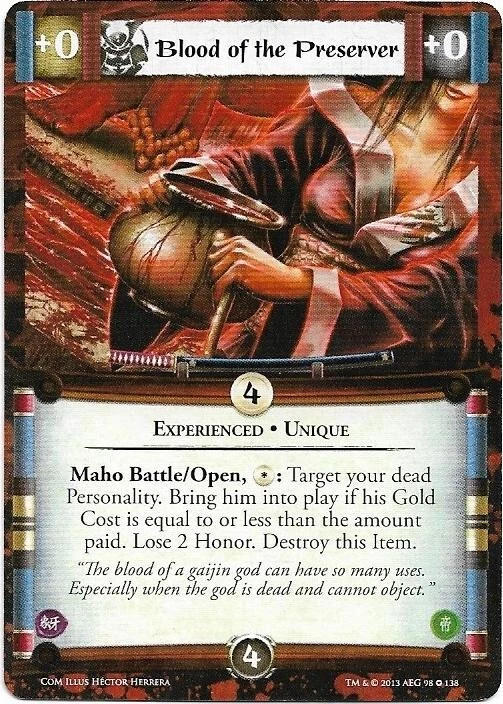 L5R: *BLOOD OF THE PRESERVER (EXP)* Coils of Madness - Legend of the Five Rings - Image 1 of 1